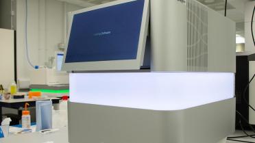 Image of the illumina next-seq in the lab