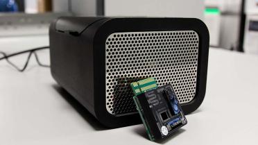 The Promethion2 equipment on a lab benchtop