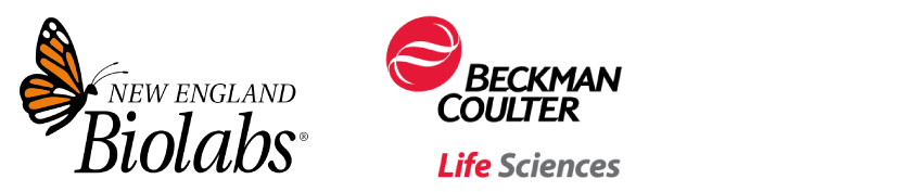 New England Biolabs and Beckman Coulter logos